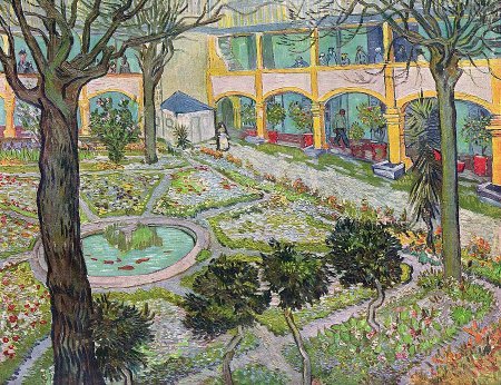 Jardín del Hospital de Arles - Vincent van Gogh