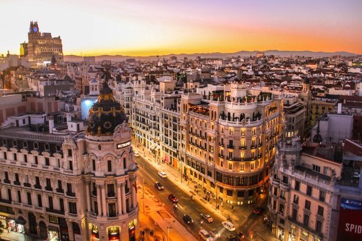 Vista aérea de Madrid - Fotografía de Florian Wehde en Unsplash